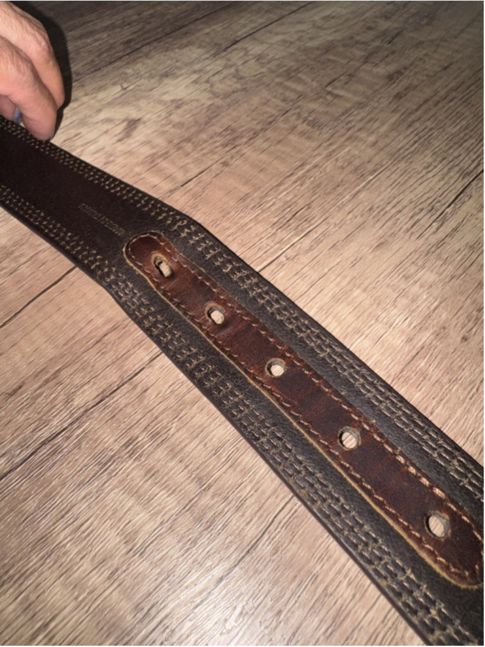 Ariat Brown Leather Belt Size 40 Western Ranch Cowboy Workwear Genuine Leather - Picture 10 of 14